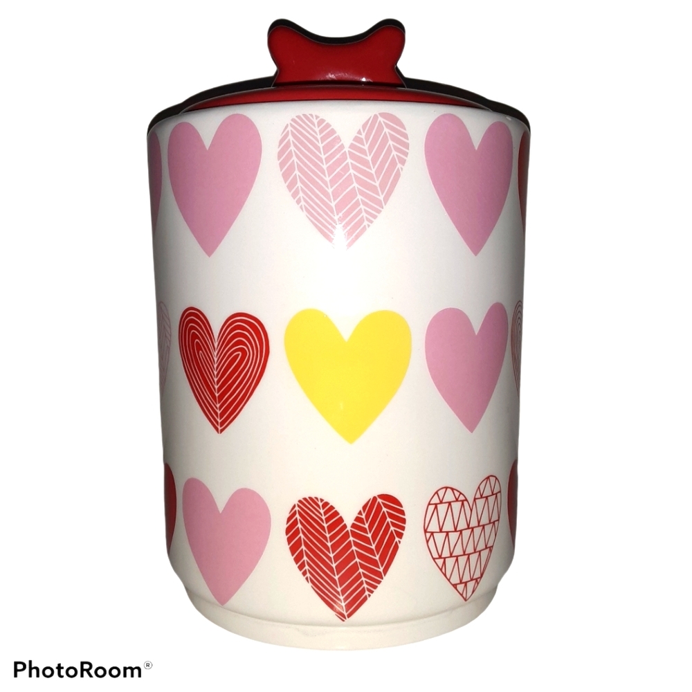 Ceramic Hearts Treat Jar